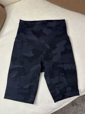 lululemon athletica High-Rise Black Camo Bike Shorts